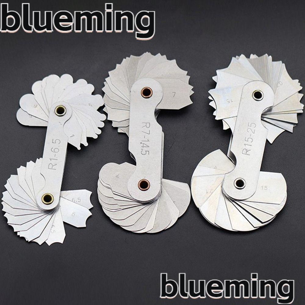 blueming2-เกจวัดตัวอย่าง-r-สเตนเลส-สําหรับวัดโค้ง-16-ชิ้น-ต่อชุด