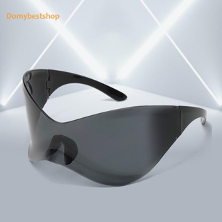 [Domybestshop.th] แว่นตากันแดดแฟชั่น ไร้ขอบ กรอบกระจก Y2K 2000S ทรงกลม สไตล์พังก์ สําหรับผู้ชาย ผู้หญิง