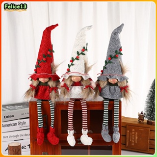 ขายาว Santa Claus จี้คริสต์มาส Faceless ตุ๊กตาแม่มดตุ๊กตาผลไม้หมวกสำหรับ Xmas Tree Arrangement เครื่องประดับ -FE