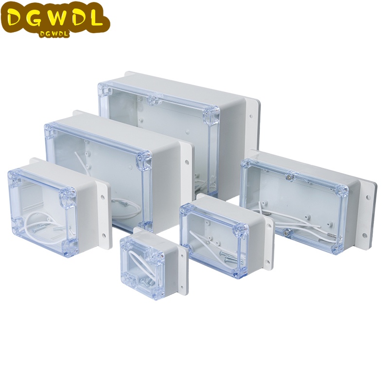 Clear Waterproof Junction Box Plastic Enclosure Box Project Instrument ...