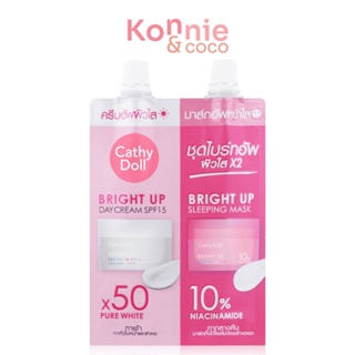 Cathy Doll Bright Up Day Cream SPF15 5ml And Bright Up Sleeping Mask 7g.