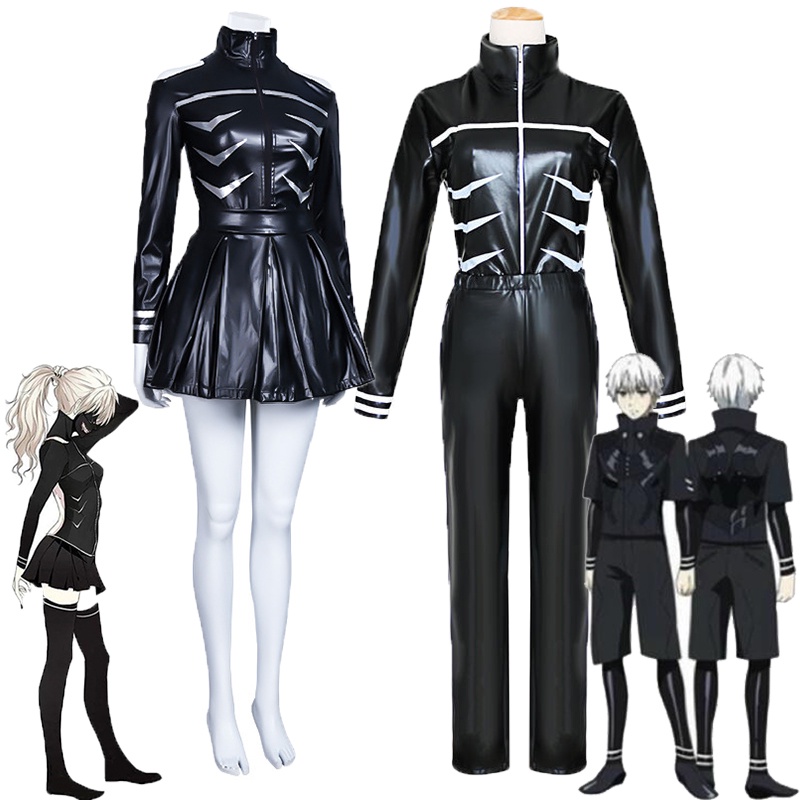 Costume Cosplay Kaneki Ken Tokyo Ghoul - Ensemble Complet Noir Pour Halloween Et Conventions