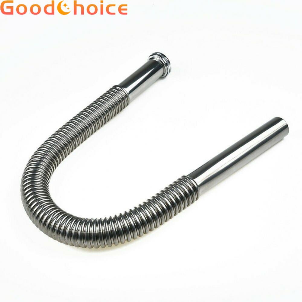 80cm Stainless Steel Sink Drain Hose Bendable Pipe for Bathroom Siphon