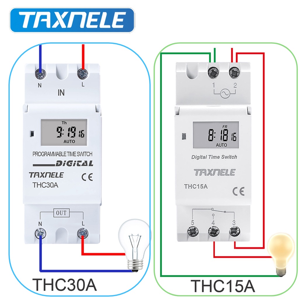 รายสัปดาห์ 7 วัน Programmable Din Rail Digital Timer SWITCH 220V 110V ...