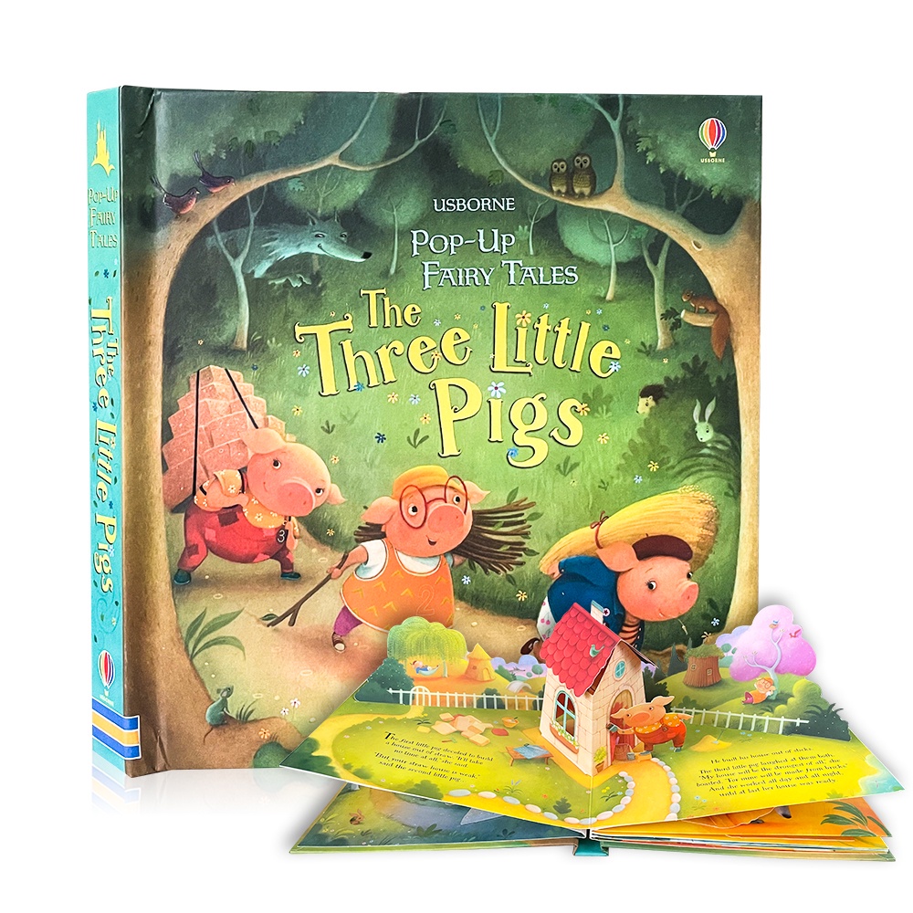 Usborne Pop-Up Three Little Pigs English Educational 3D Flap Picture ...