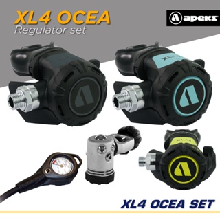 🪸 XL4 OCEA Regulator + XL4 OCEA Octo + Flex Pressure Gauge - Apeks