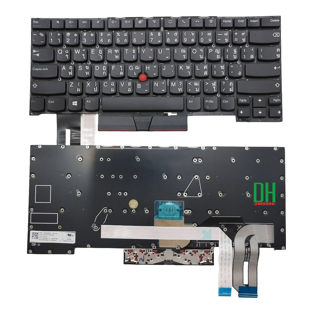 Tastiera Retroilluminata Per Lenovo ThinkPad T14s Gen1 - Ricambio Originale, Layout US QWERTY