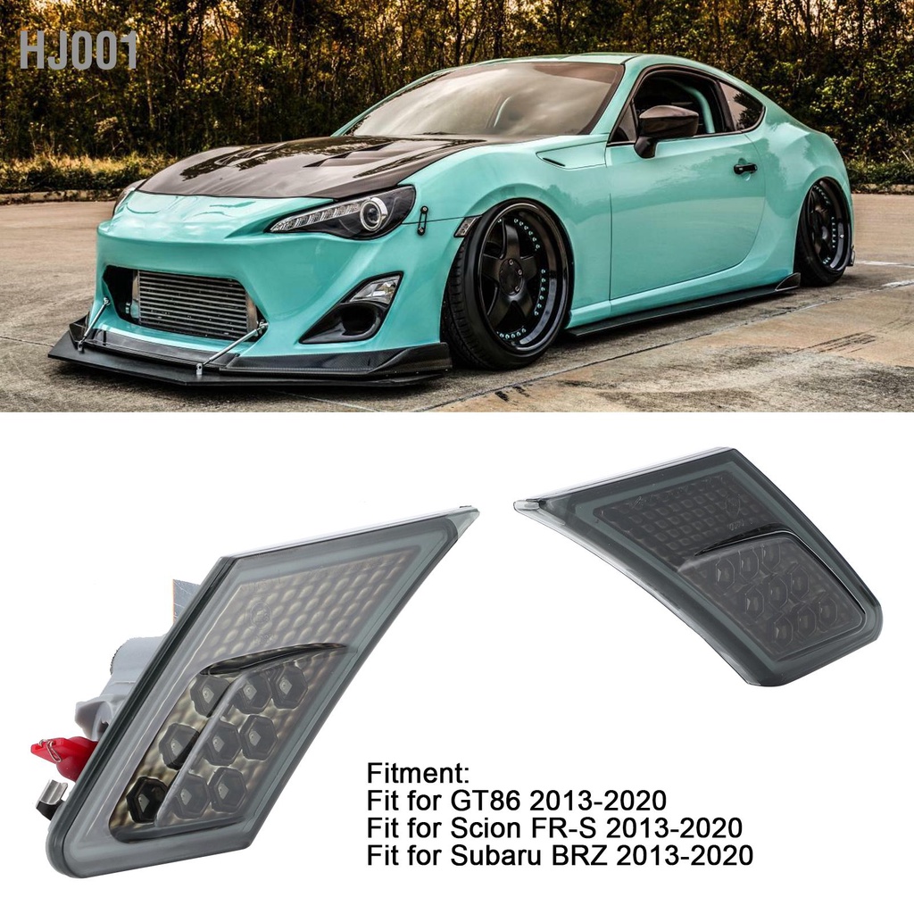 HJ001 คู่ LED Side Marker ไฟเลี้ยว Leaf ไฟรมควันเลนส์ Fit สำหรับ Scion
