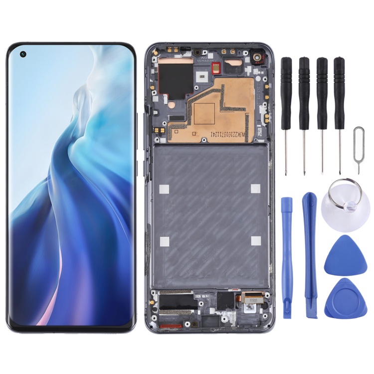 พร้อมส่ง หน้าจอ LCD และดิจิไทเซอร์ พร้อมกรอบ สําหรับ Xiaomi Mi 11 ...