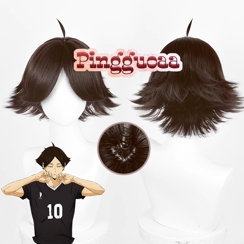 Anime Haikyuu!! Suna Rintaro Cosplay Wig 30cm Brown Short Wigs Heat ...