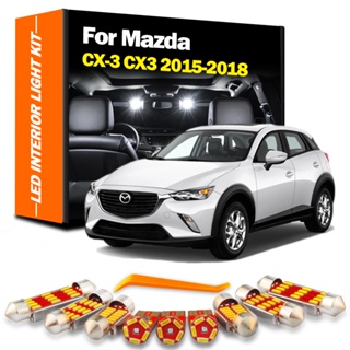 ชุดไฟ LED ติดป้ายทะเบียนรถยนต์ สําหรับ Mazda CX-3 CX3 2015 2016 2017 2018 10 ชิ้น