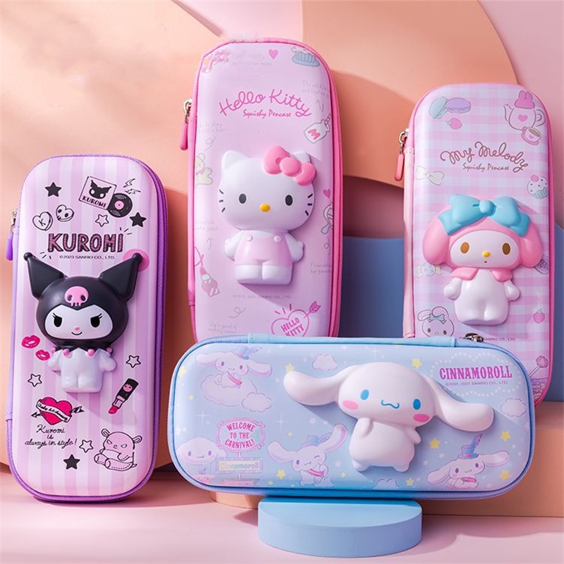 sanrio-กระเป๋าดินสอ-ขนาดใหญ่-จุของได้เยอะ-ลายการ์ตูน-hello-kitty-melody-kuromi-cinnamoroll-น่ารัก-สําหรับใส่เครื่องเขียน