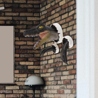 [Fenteer] รูปปั้นไดโนเสาร์ 3D พร้อมกรงเล็บ สําหรับตกแต่งผนังบ้าน ทางเข้า โซฟา พื้นหลัง