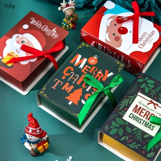 ถุงขนมหวาน รูปหนังสือ Merry Christmas สําหรับตกแต่งบ้าน ปาร์ตี้คริสต์มาส ปีใหม่
