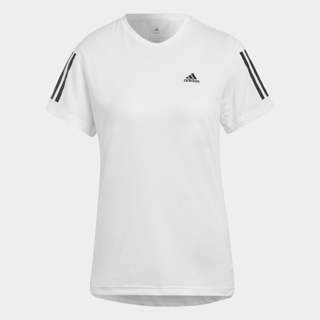 adidas วิ่ง เสื้อยืด Own the Run Cooler ผู้หญิง สีขาว HB9375