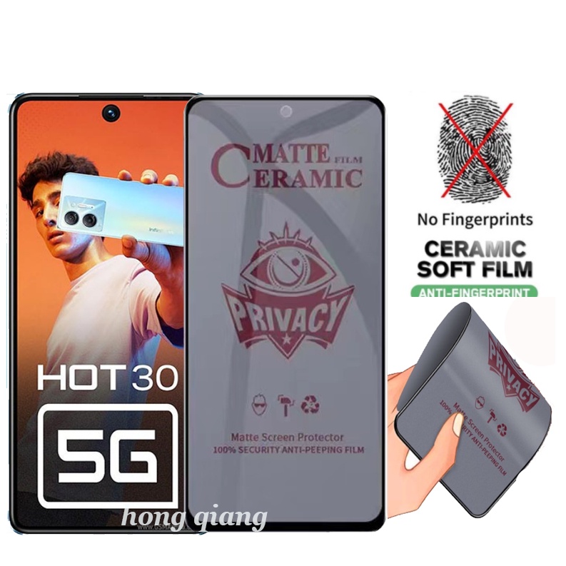 4in1-ฟิล์มกระจกนิรภัยกันรอยหน้าจอ-คาร์บอน-กันแอบมอง-สําหรับ-infinix-hot-30-5g-hot-30i-infinix-hot-30-play-infinix-hot-30-play-nfc2pcs