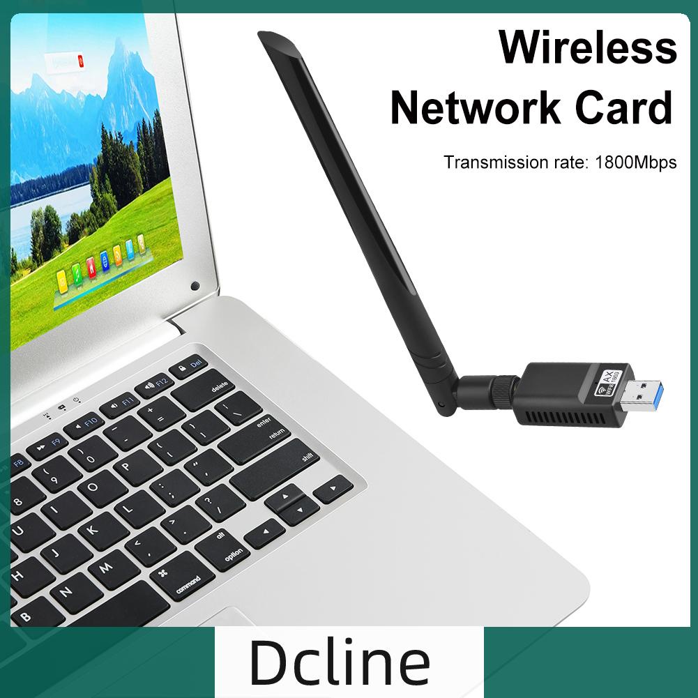 dcline-th-อะแดปเตอร์การ์ดเครือข่าย-wifi-6-1800mbps-usb3-0-dual-band-5ghz-2-4ghz