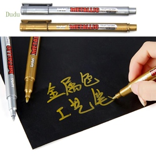Dudu ปากกาเพ้นท์อะคริลิคเมทัลลิก สีทอง สีเงิน สําหรับทําสมุด และทําการ์ด