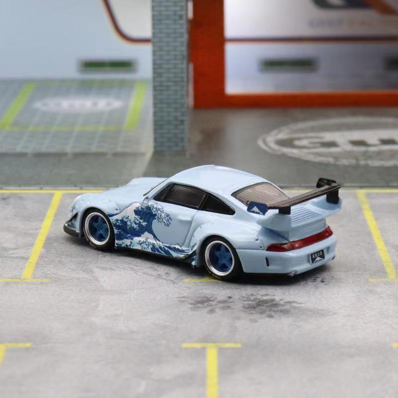 time-micro-1-64-porsche-rwb-993-nissan-gtr-lb-kanagawa-surfing-alloy-จําลอง-โมเดล-รถ-ของเล่นเด็กผู้ชาย-ของขวัญวันเกิด-ตกแต่งบ้าน