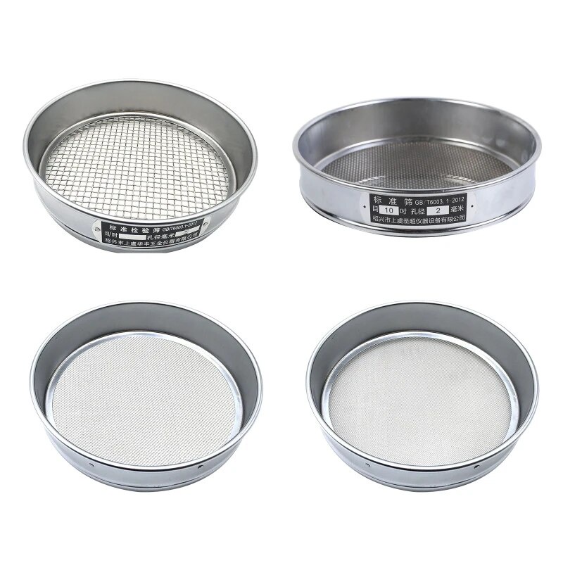 LVDALAB 304 Stainless Steel Lab Sieve Screen Mesh, 3 Mesh (5mm) Aperture Test Sieve, 15.75''(40cm) Diameter Economy Standard Analysis Sample Test