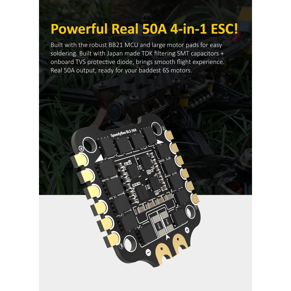 Speedybee F405 V3/V4 FC ESC Stack 3-6S Lipo BLS 50A/55A ESC สําหรับโดรน ...