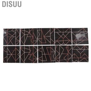 Disuu 10pcs Tile  15x15cm 3D Self Adhesive Backing  Oil Proof Deco HG