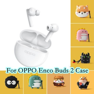 【จัดส่งรวดเร็ว】เคสหูฟัง แบบนิ่ม ลายการ์ตูน สําหรับ OPPO Enco Buds 2 OPPO Enco Buds 2