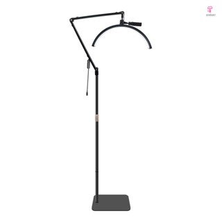 Andoer-2 HD-M50X 36W Floor LED Video Light Photography Light Dimmable with Stand and Phone Clip for Makeup Live Streaming