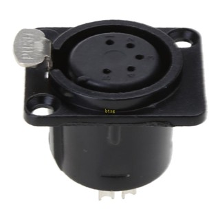 Bt XLR ปลั๊กซ็อกเก็ตเชื่อมต่อ ตัวเมีย 5 แกน ชุบทอง XLR