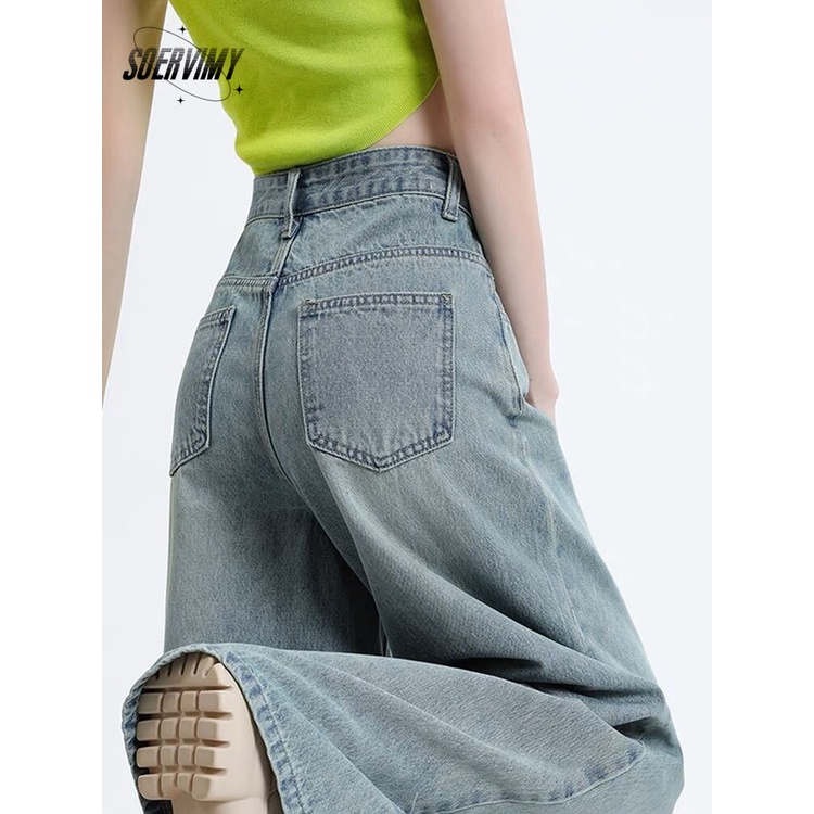 soervimy-กางเกงขายาว-กางเกงยีสน์ผู้หญิง-ทรงหลวม-ๆ-ตรง-retro-hip-hop-pants-2023-new-style-ins-fashion-สวยงาม-korean-style-wnk23906g5-36z230909