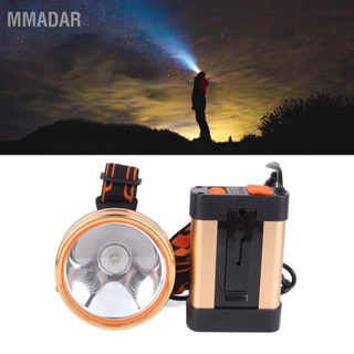 MMADAR ไฟหน้าแบบ Super Bright 1800mAh แบตเตอรี่ลิเธียมไฟหน้าแบบชาร์จไฟได้อเนกประสงค์สำหรับงานกลางแจ้ง