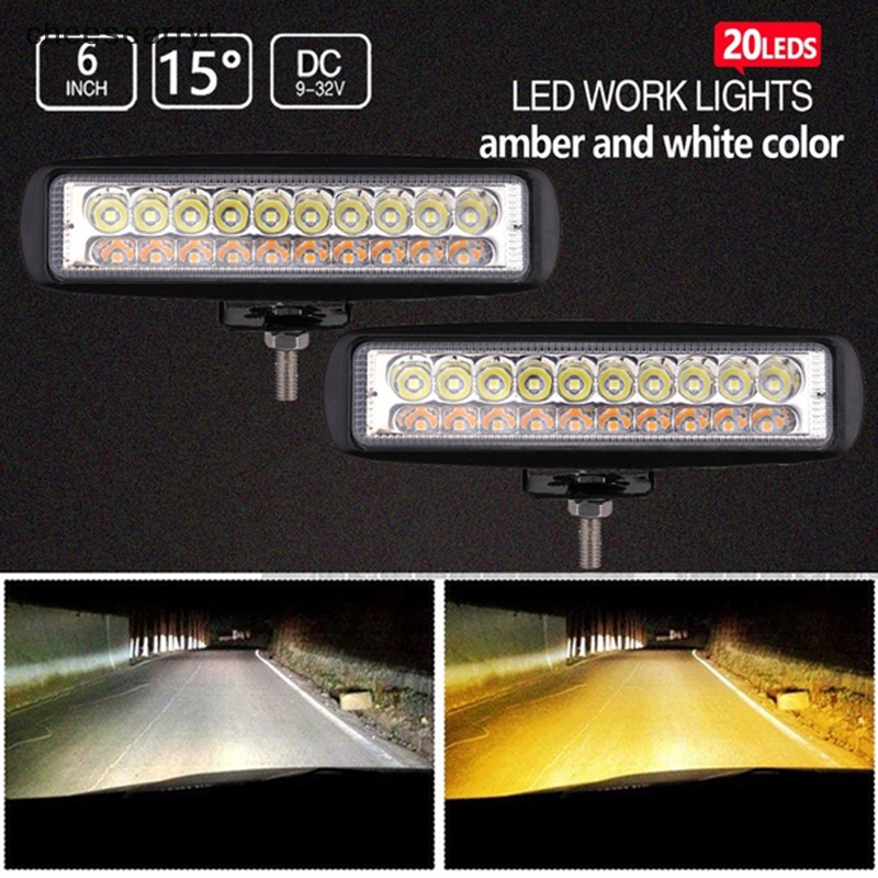 chee-บาร์ไฟ-led-60w-6-นิ้ว-สีขาว-และสีเหลืองอําพัน-กันน้ํา-สําหรับรถยนต์-1-ชิ้น