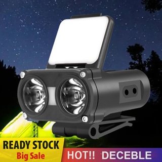 [Deceble.th] ไฟหน้า LED 1200mAh 700LM TYPE-C 5 โหมด กันน้ํา ชาร์จได้