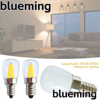 Blueming2 หลอดไฟ LED T22 E14 E12 110V 220V สกรูขนาดเล็ก สีขาว สําหรับตู้เย็น ตกแต่งบ้าน