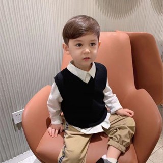 พร้อมส่ง ขายดี เสื้อกั๊ก สีพื้น สไตล์เกาหลี ญี่ปุ่น ฤดูใบไม้ร่วง สําหรับเด็กอนุบาล 2023
