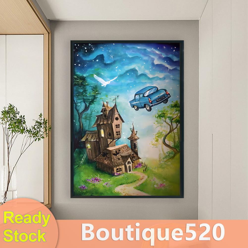 boutique520-th-ชุดปักครอสติช-ผ้าฝ้าย-11ct-พิมพ์ลายบ้าน-fairytale-ขนาด-50x70-ซม