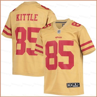 เสื้อยืด ลายทีมชาติฟุตบอล George Kittle Gold 23 NFL San Francisco 49ers พลัสไซซ์