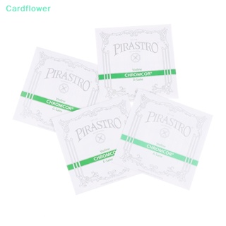 &lt;Cardflower&gt; สายไวโอลิน เหล็กโครเมี่ยม A E G D สําหรับไวโอลิน 4/4 1 ชุด