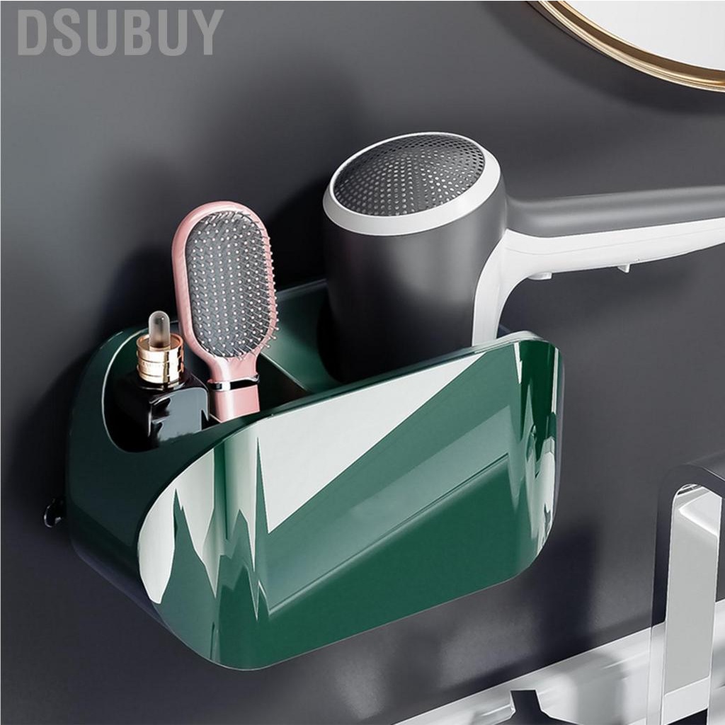 dsubuy-wall-mounted-hair-dryer-holder-compartment-design-detachable-hanger-storage-rack-for-bathroom