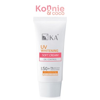 KA UV Whitening Soft Cream SPF50+/PA++++ 30g เคเอ ครีมกันแดดเนื้อซอฟท์ครีมสำหรับผิวหน้า สัมผัสเบา ไม่มัน สบายผิว.