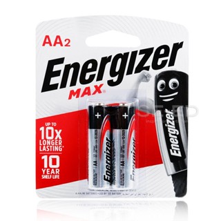 ถ่านอัลคาไลน์ เอเนอไจเซอร์แม๊กซ์ E91 AA แพ็ก 2 ก้อน (Energizer Max Alkaline E91 AA BP2)