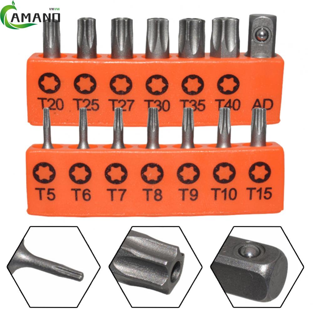 【AMANDA】25mm Torx Screwdriver Bits With Hole T5T40 Electric Screw