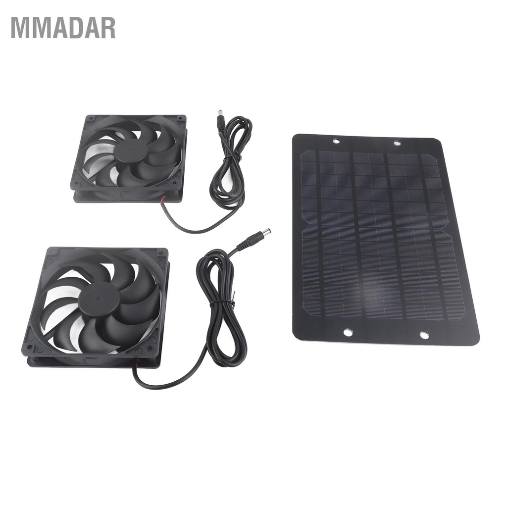 MMADAR ชุดพัดลมแผงโซลาร์เซลล์ Dual Air Extractor อุปกรณ์ระบายอากาศ