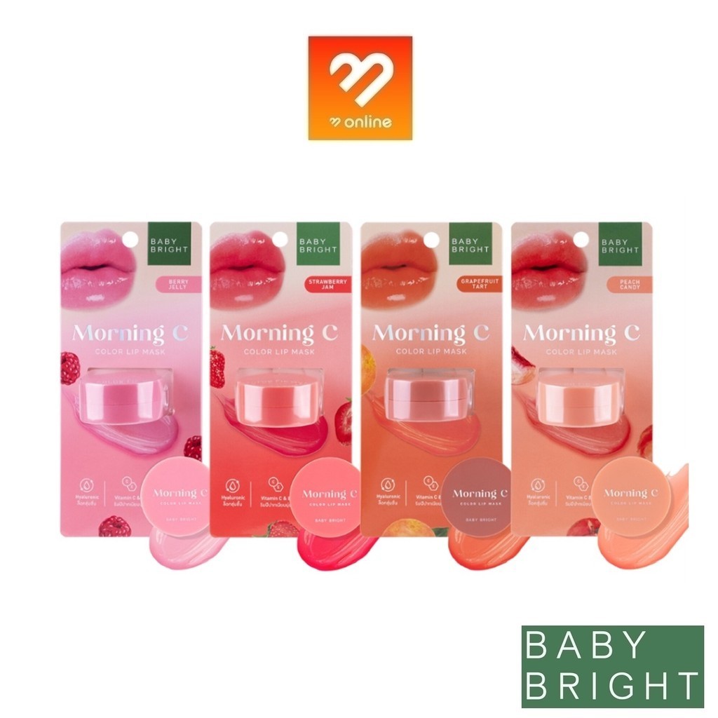 BABY BRIGHT MORNING C COLOR LIP MASK 3.8g. เบบี้ไบร์ท มอร์นิ่ง ซี ...