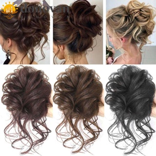 Donovan ยางมัดผมสังเคราะห์ 22 สี ยางธรรมชาติ ยืดหยุ่น หยิก Chignon วิกผม