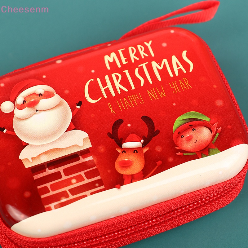 กระเป๋าสตางค์-กระเป๋าใส่เหรียญ-มีซิป-ลายการ์ตูนคริสต์มาสน่ารัก-ขนาดเล็ก-เหมาะกับของขวัญคริสต์มาส-สําหรับเด็ก-จํานวน-1-ชิ้น