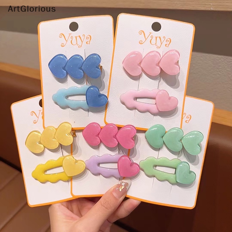 กิ๊บติดผม-รูปหัวใจน่ารัก-สีพื้น-แฟชั่นแฟรี่-สําหรับเด็กผู้หญิง-จํานวน-2-ชิ้น
