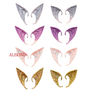 Alisond1 แองเจิลเอลฟ์หูตกแต่งปาร์ตี้คริสต์มาสน่ารักหูข้อมือเครื่องประดับเครื่องแต่งกายอุปกรณ์ประกอบฉากภาพผู้หญิงคอสเพลย์อุปกรณ์เสริม