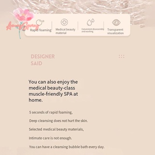 Amongspring&gt; ใหม่ เครื่องทําโฟมล้างหน้า แบบพกพา สําหรับทําความสะอาดผิวหน้า
