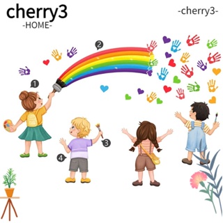 Cherry3 สติกเกอร์ ลายมือเล็ก สีสันสดใส สําหรับติดตกแต่งผนังบ้าน